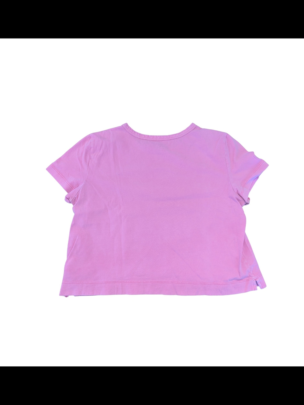 EUC Gap Womens Small Pink Short Sleeve Cropped Vintage Tee 100% Organic Cotton